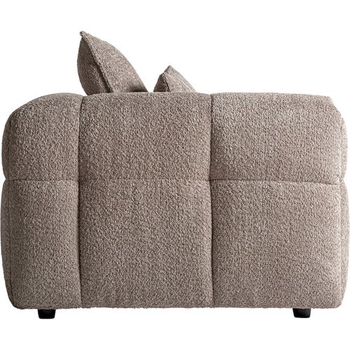 Sofa Contemporain Marron Finition Marbrée Confort Plume De Qualité