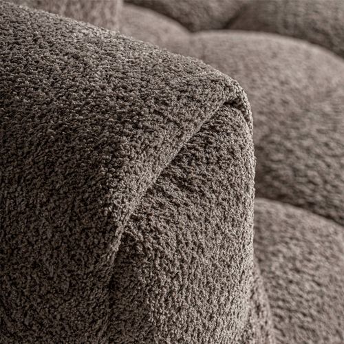 Sofa Contemporain Marron Finition Marbrée Confort Plume De Qualité