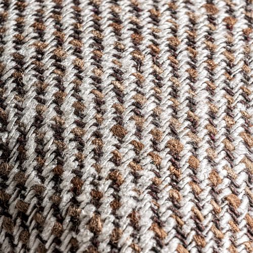 Coussin Boho Marron Effet Marbré Douceur Coton Et Lin