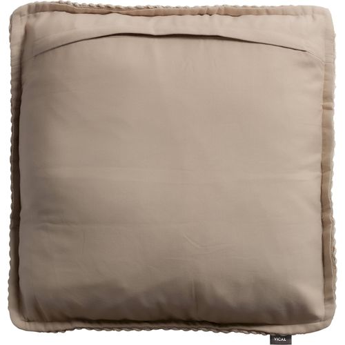 Coussin Classique En Lin Sable Finition Marbrée Ambiance Relax