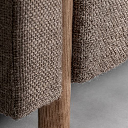 Sofa Colonial Beige En Polyester Marbré Confort Et Élégance