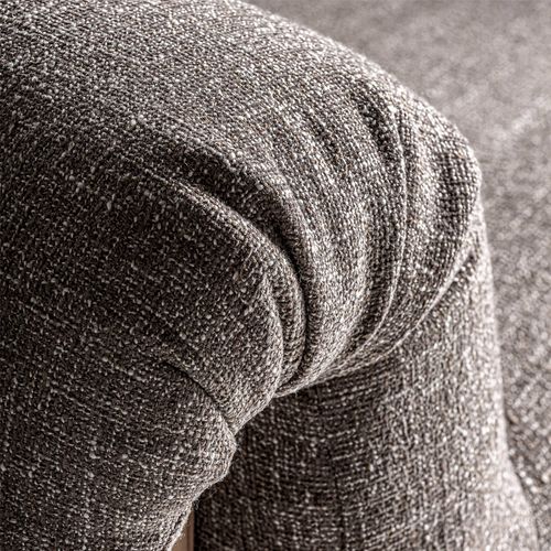 Fauteuil Contemporain Marron Assise Confortable Bois Et Polyester