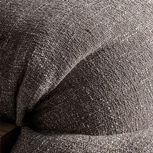 Fauteuil Contemporain Marron Assise Confortable Bois Et Polyester