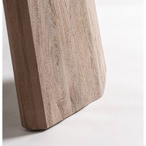 Table De Salle à Manger Contemporaine En Bois De Manguier Marron