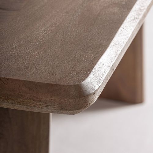 Table De Salle à Manger Contemporaine En Bois De Manguier Marron