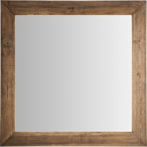 Miroir Contemporain En Bois D'orme Finition Marbrée Marron