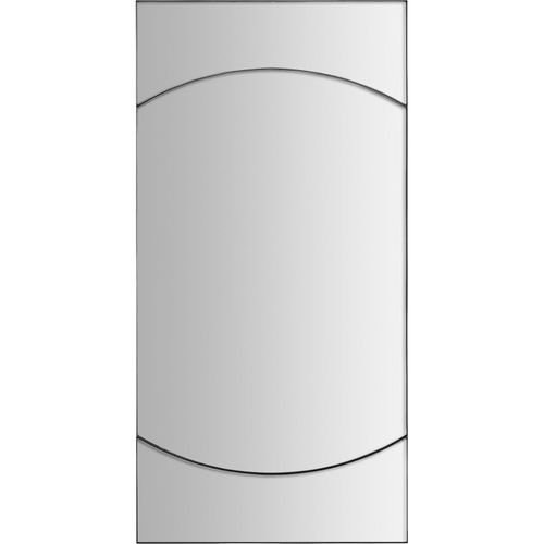 Miroir Mural Moderne En Fer Noir Finition Marbrée Élégante