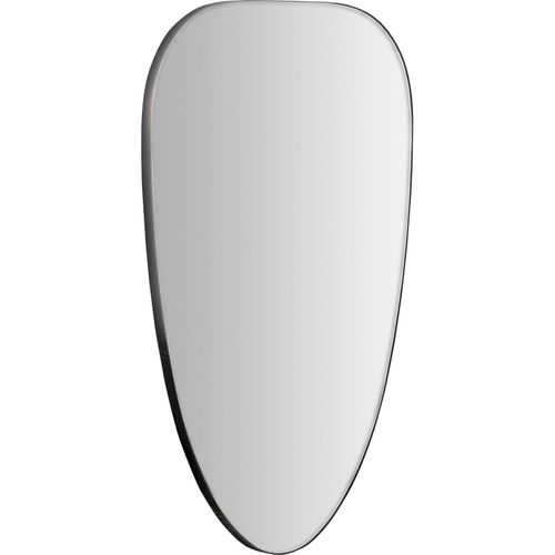 Miroir Mural Moderne En Fer Finition Marbrée Noir Élégant