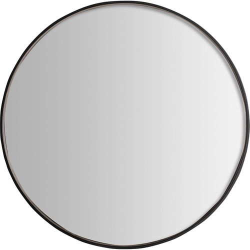 Miroir Contemporain En Fer Noir Finition Marbrée Design Élégant