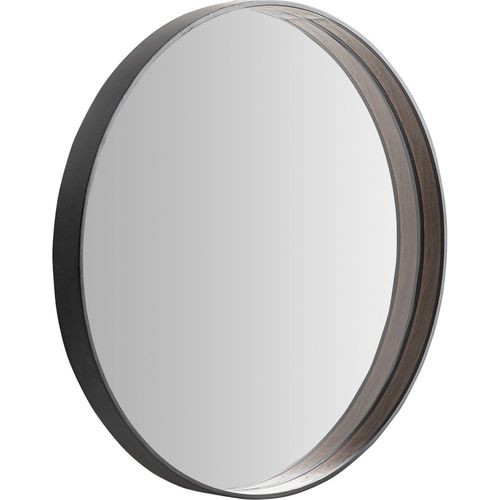 Miroir Contemporain En Fer Noir Finition Marbrée Design Élégant