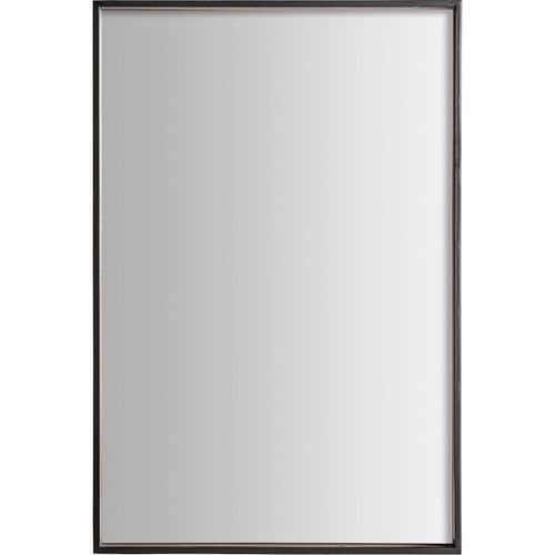 Miroir Mural Contemporain En Fer Noir Finition Marbrée