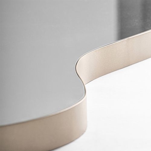 Miroir Doré Moderne Finition Marbrée Design Élégant En Fer