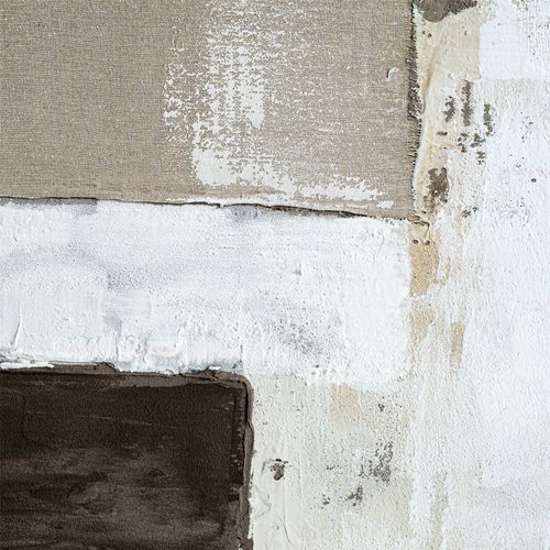 Tableau Contemporain Sur Toile Aux Tons Neutres Et Finition Translucide - 150 X 220 Cm