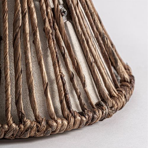 Figure Décorative Contemporaine En Bananier Marron Finition Rugueuse