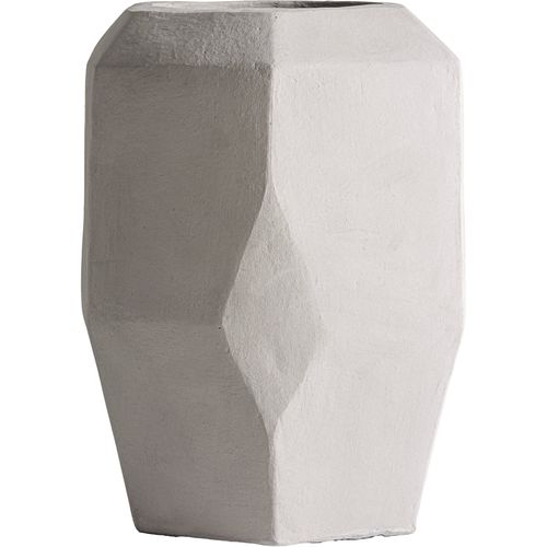 Jarre Contemporaine En Ciment Gris Finition Mate Élégante
