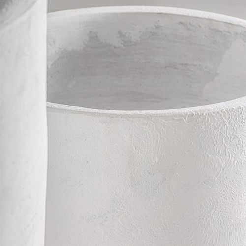 Jarres En Terre Cuite Blanc Cassé Style Contemporain Mate