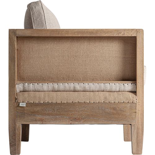 Fauteuil Classique En Bois De Bouleau Marron Finition Artisanale