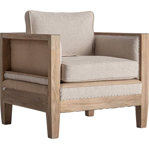 Fauteuil Classique En Bois De Bouleau Marron Finition Artisanale