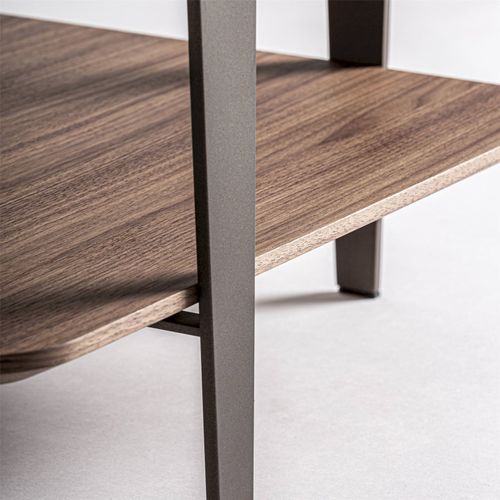 Table Basse Contemporaine En Bois De Frêne Et Verre Beige