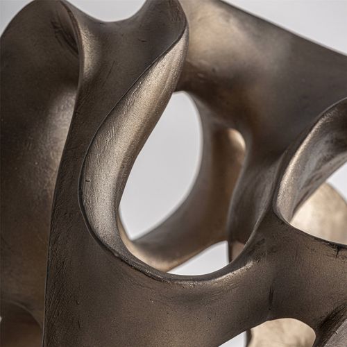 Figure Décorative Urania Dorée Finition Vieux Style Contemporain