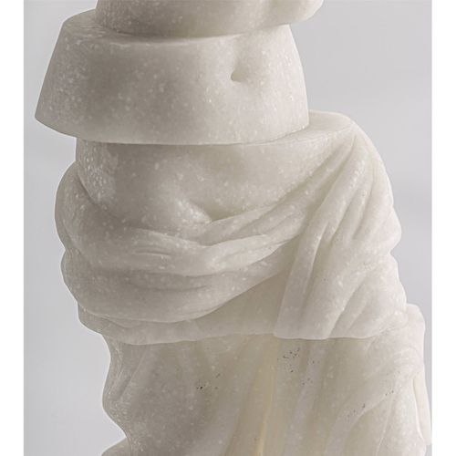 Figure Décorative Ofelia En Résine Style Contemporain Blanc Cassé