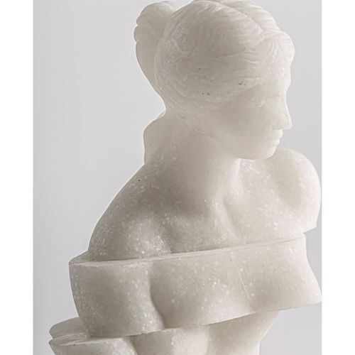 Figure Décorative Ofelia En Résine Style Contemporain Blanc Cassé