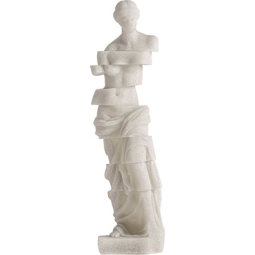 Figure Décorative Ofelia En Résine Style Contemporain Blanc Cassé