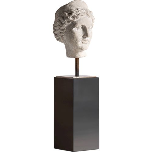 Figure Décorative Contemporaine En Résine Blanc Cassé Sculptural