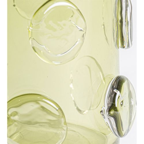 Vase Vert En Verre Translucide Style Contemporain Décoratif