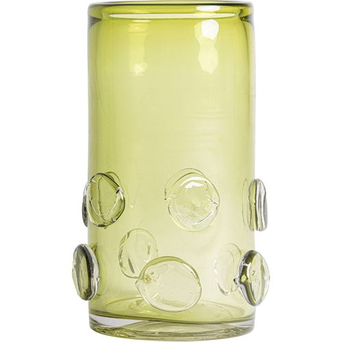Vase Vert En Verre Translucide Style Contemporain Décoratif