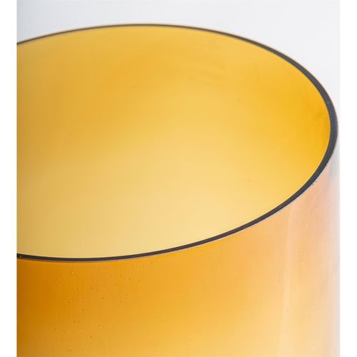 Vase Décoratif En Verre Ambré Style Classique Translucide