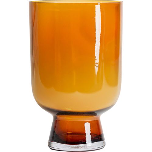 Vase Décoratif En Verre Ambré Style Classique Translucide