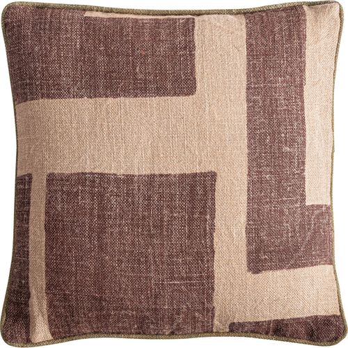 Coussin En Jute Beige Style Classique Élégance Naturelle