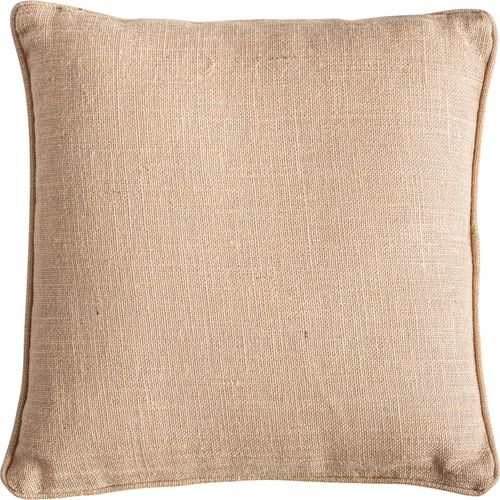 Coussin Beige En Jute à Texture Douce Style Classique Chaleureux