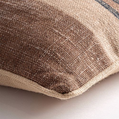 Coussin Beige En Jute à Texture Douce Style Classique Chaleureux