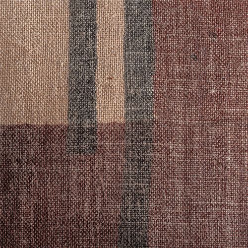 Coussin En Jute Beige Style Classique Aux Lignes Artisanales Épurées