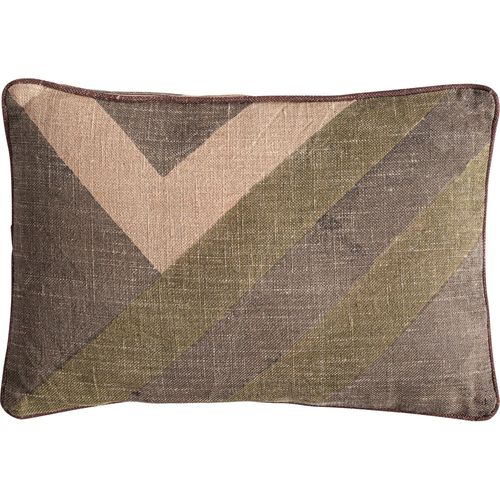 Coussin En Jute Beige Style Classique Aux Lignes Artisanales Épurées