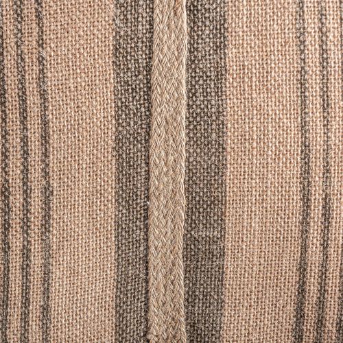 Coussin En Jute Beige Motif Géométrique Style Classique Élégant