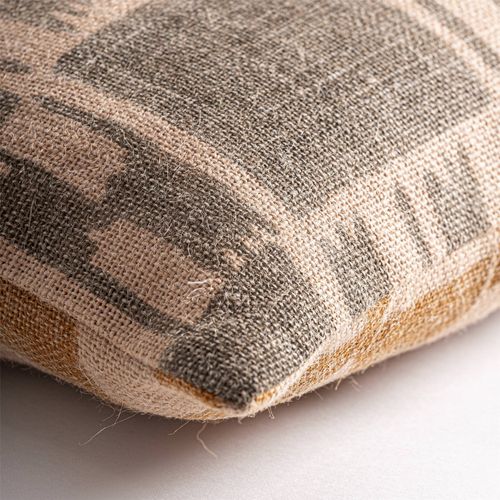 Coussin En Jute Beige Style Classique Chaleur Et Confort Naturel