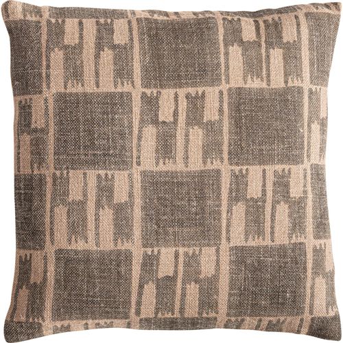 Coussin En Jute Beige Style Classique Chaleur Et Confort Naturel