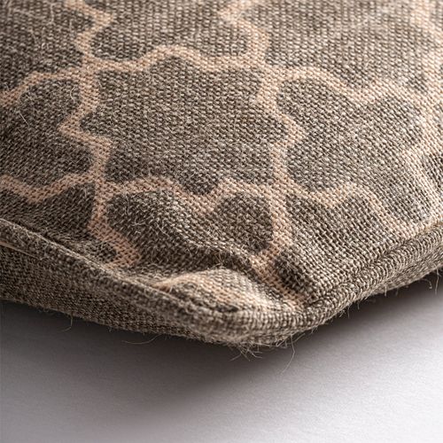 Coussin En Jute Beige Esprit Ethnique Pour Déco Chaleureuse