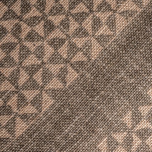 Coussin Beige En Jute Tressé Finition Translucide Style Classique