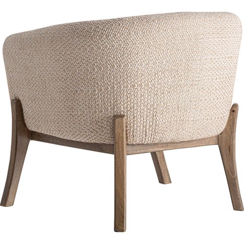 Fauteuil Contemporain En Jute Blanc Cassé Finition Naturelle