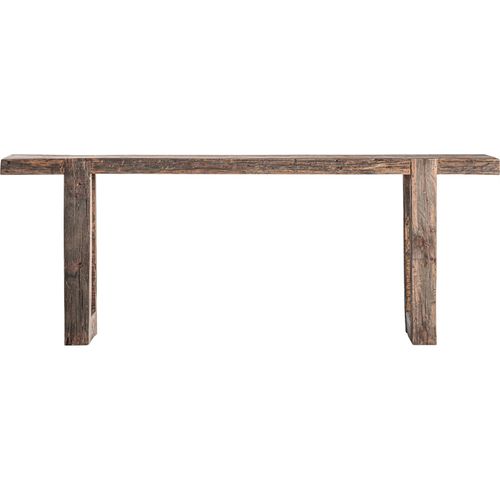 Console Bois Vieilli Marron Style Classique Élégance Intemporelle