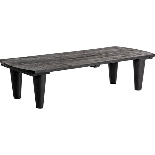 Table Basse Bois Vieilli Noir Style Classique Charme Intemporel