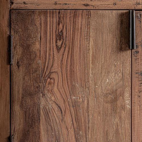 Buffet Rustique En Bois D'orme Marron Finition Naturelle