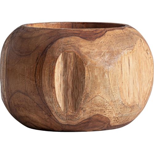 Vase En Teck Marron Vieilli Style Ethnique Décoration Chaleureuse