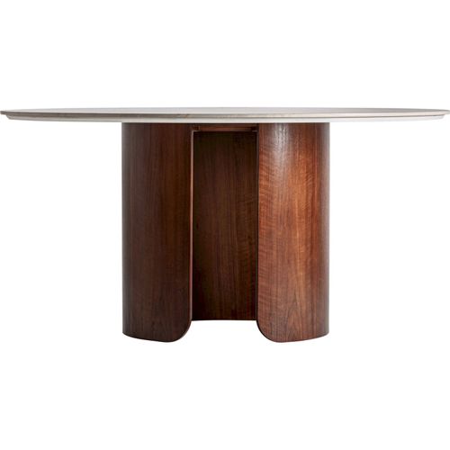 Table De Salle à Manger Contemporaine En Porcelaine Blanche Vieilli