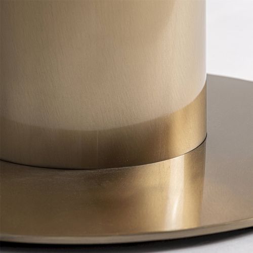 Table De Bar Art Déco En Acier Doré Finition Vieilli