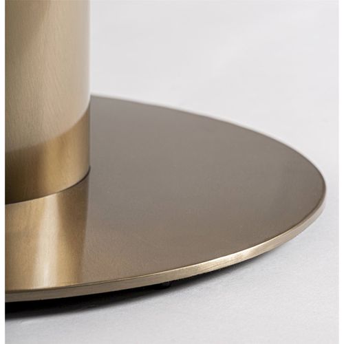 Table De Bar Art Déco En Acier Doré Finition Vieilli